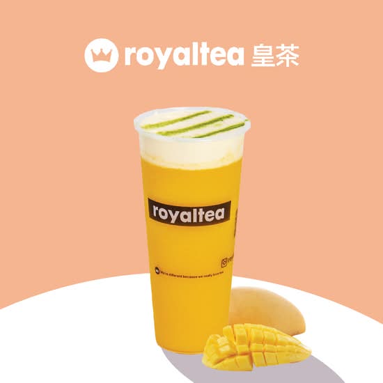 Mango Green Tea Slush (w/  Mousse or Tapioca) / 芝士芒芒